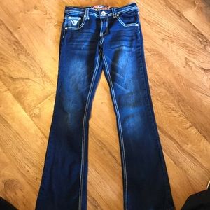 Girl cowgirl hardware jeans